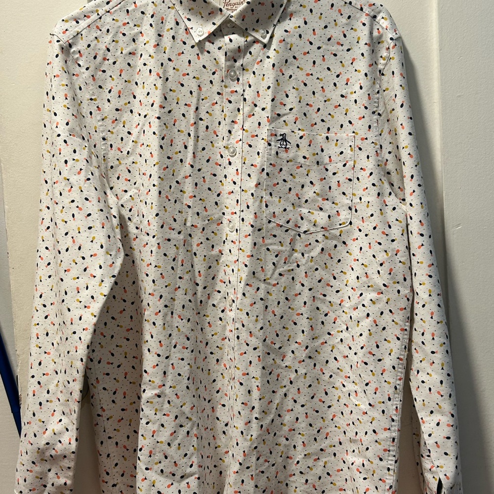 Original Penguin White Casual Button Down Shirt